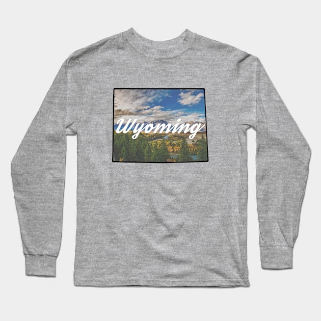 Wyoming State Long Sleeve T-Shirt by deadright